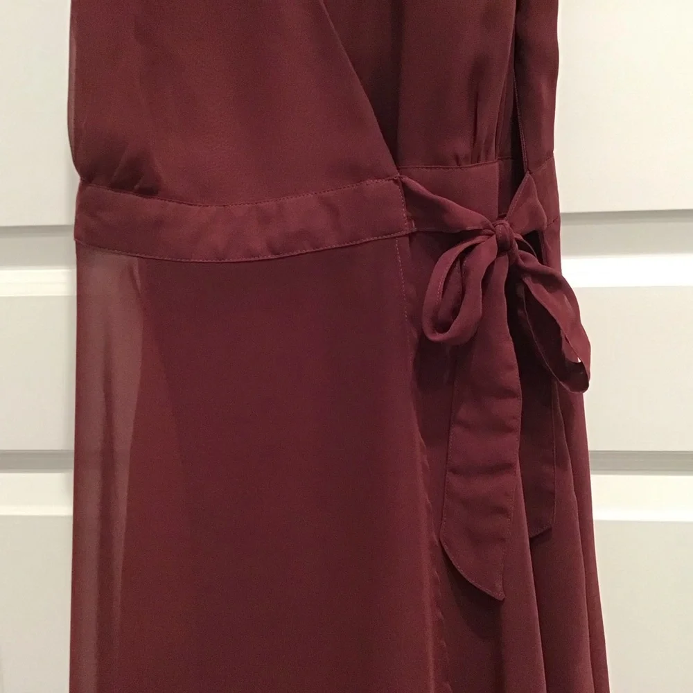 🔴WINE WRAP DRESS BY FOREVER 21 EXCLUSIVE🔴🔴 - Picture 8 of 12